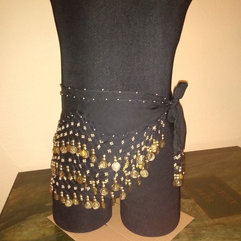 Belly dancing skirt black